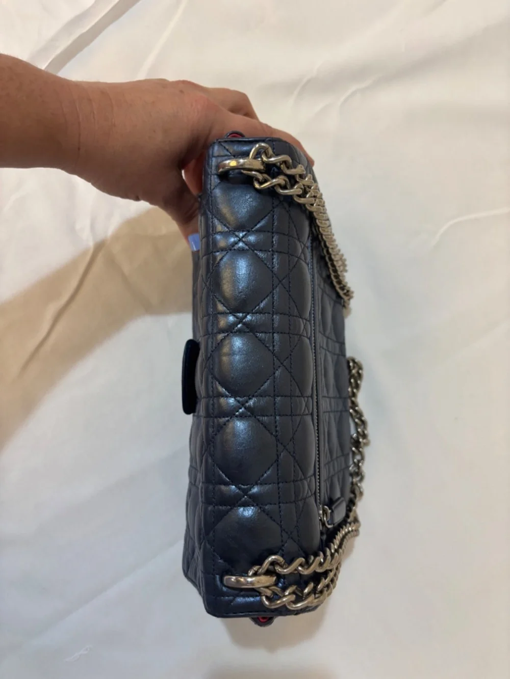 Christian Dior Miss Dior in Metallic Blue Pre-Owned - Picture 6 of 15